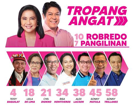 salsalan ng tropa|Team Robredo–Pangilinan .